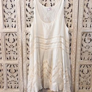 Free People Voile and Lace Trapeze Slip